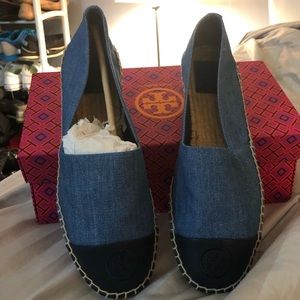 Tory Burch- Color block flat espadrille
